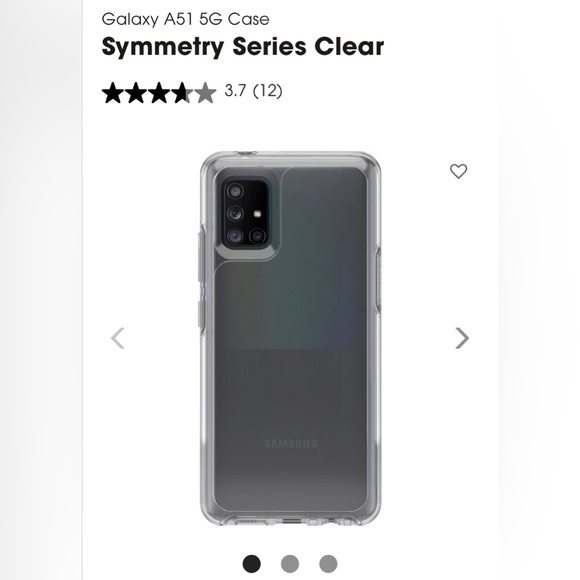 Otterbox Symmetry Series Clear, the clear Galaxy A51 5G case - Picture 2 of 6